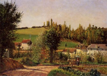  Path Painting - path of hermitage at pontoise 1872 Camille Pissarro scenery